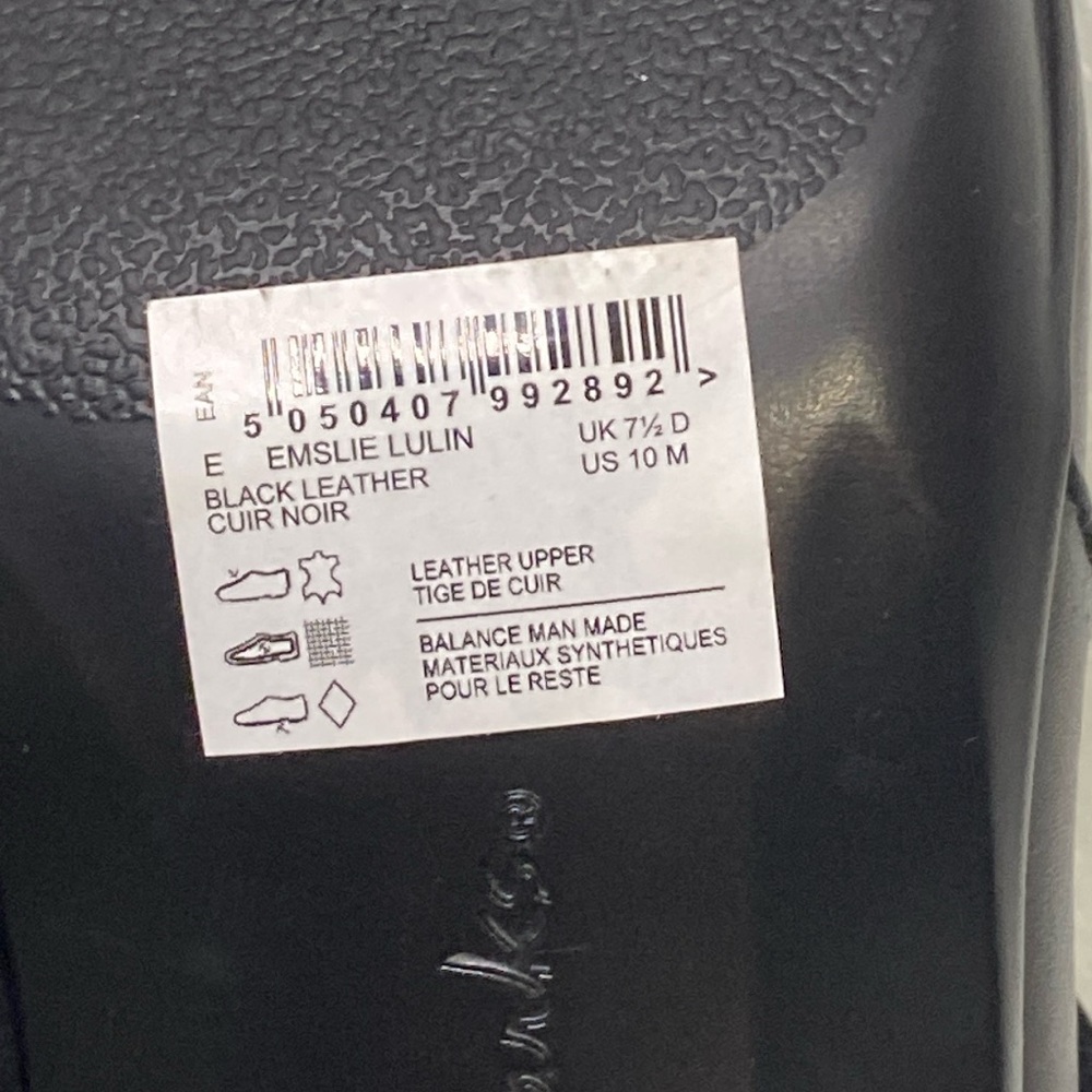 CLARKS EMSLIE LULIN BLACK LEATHER MARY JANE COMFORT HEELS Women’s Size 10 NWT! - Picture 15 of 16